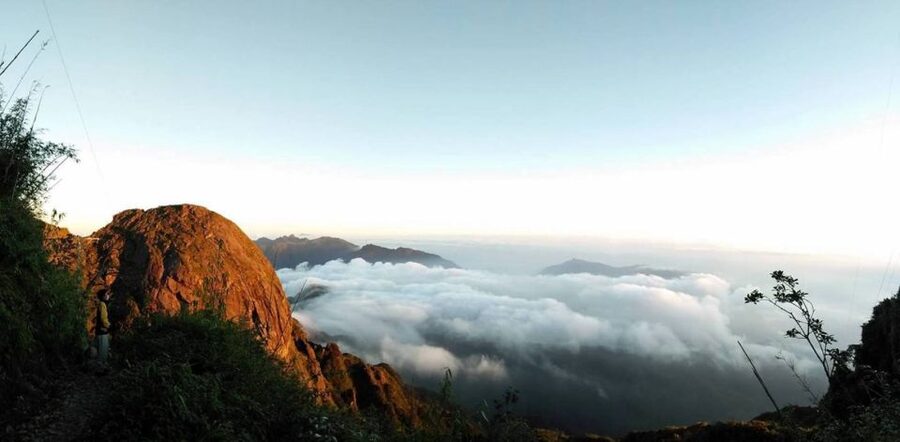 2-Day Fansipan Mountain Trek - Indochina's Highest Peak - The climb to the 2,800-meter camp