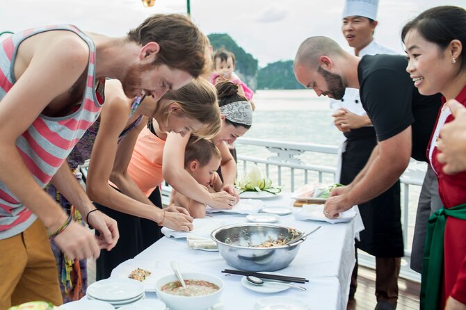 2-Day In Halong Bay Cruise With Transfer From Hanoi - Dark and Light Cave by bamboo boat