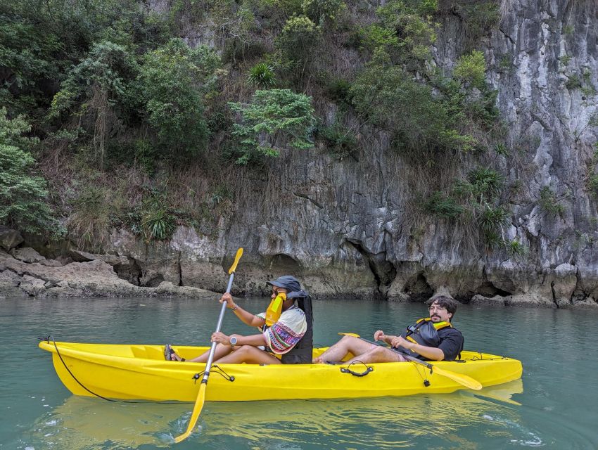 2-Day Lan Ha Bay & Cat Ba Cruise w/ Kayaking, Biking & More - Swimming beside the cruise boat