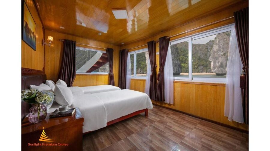 2-Day Lan Ha Bay & Cat Ba Cruise w/ Kayaking, Biking & More - Sleeping in the ocean-view cabin