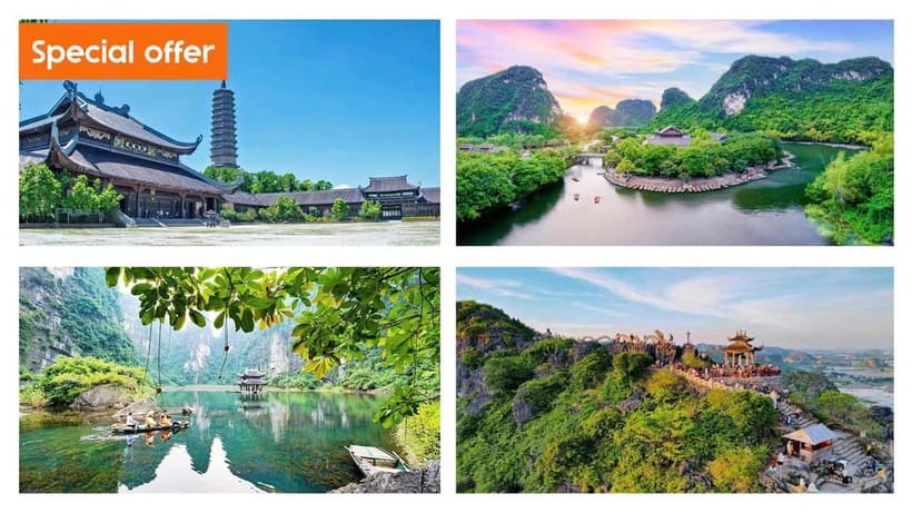 2 Day Ninh Binh: Hoa Lu/Bai Dinh- Trang An/Tam Coc- Mua Cave - A bungalow night near Tam Coc