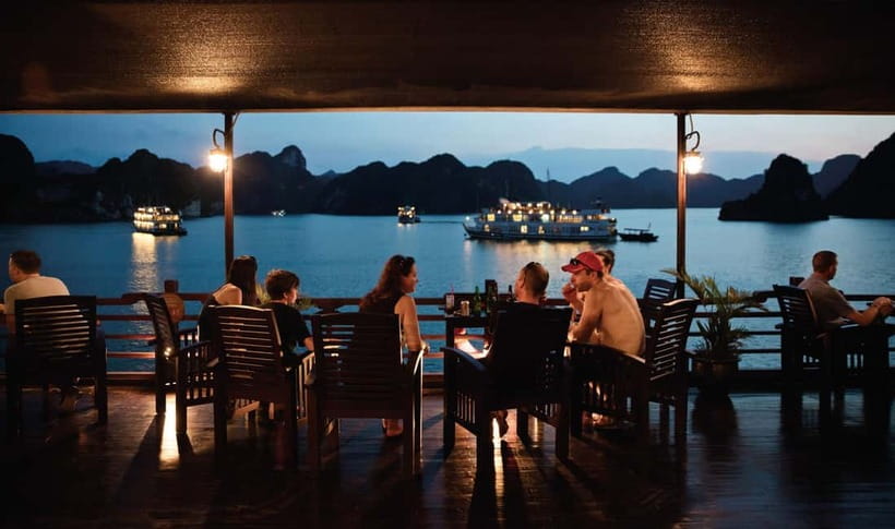 2-Day On 5 Star Cruise Halong Bay with Meals and Kayaking - Dinner, cabins, and the first night