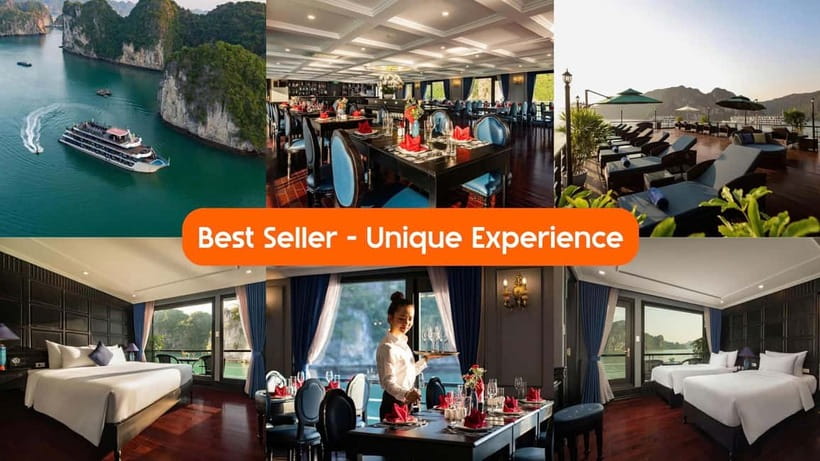 2-Day On 5 Star Cruise Halong Bay with Meals and Kayaking - From Hanoi to Tuan Chau Marina