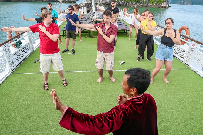 2-Day Oriental Sails Junk Cruise of Halong Bay - Day two: tai chi, Luon Cave, and an early lunch