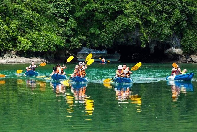 3-Day Cruise on Ha Long Bay with Kayaking, Swimming, Cooking Class,... - Ti Top Island, a choice between views and swimming