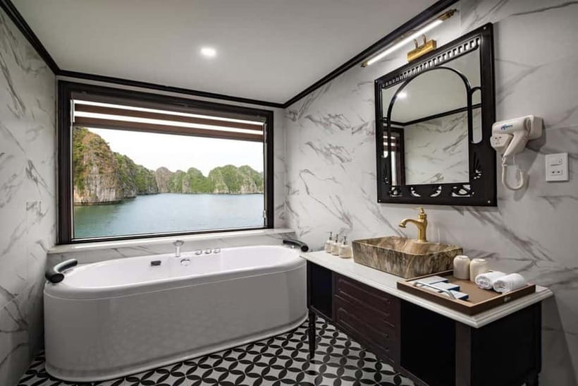 3-Day Lan Ha Bay & Viet Hai 5★ Cruise + Free Hanoi Pickup - Sunset on the Gulf of Tonkin