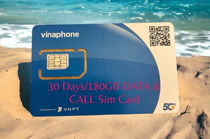 30 Days 180GB Data and Call SIM card Vietnam - More than a SIM counter