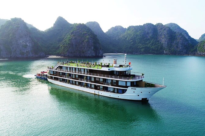 All-Inclusive 2 Day/1 Night Halong Luxury Cruise, Meals, Cave, Kayaking,Swimming - Lunch and the first views from the boat