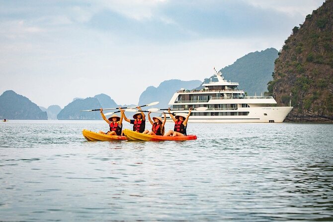 ALL Inclusive: Halong Bay Overnight Luxury Cruise Collection - Sung Sot Cave, the big finale on Ha Long Bay