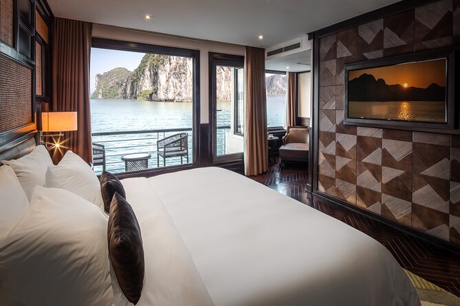 Ambassador Cruise Halong Bay–2 Days 1 Night with Private Balcony - Evening onboard: jacuzzi, music, and a cooking class