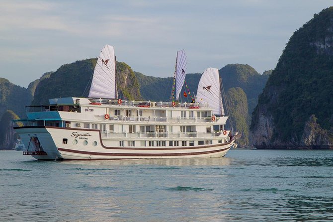Bai Tu Long Bay Luxury Cruise 2D/1N: Visit Bai Tu Long bay & pristine places - Boarding at noon and entering Halong Bay