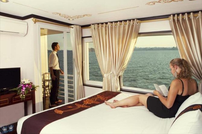 Bai Tu Long Bay Luxury Cruise 2D/1N: Visit Bai Tu Long bay & pristine places - Cabin comfort, food, and service