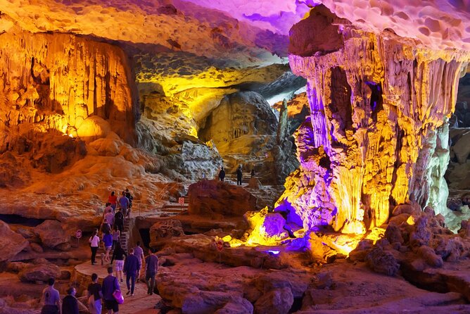 Best Halong 5 star Day Trip, inclusive,buffet,cave,kayak,transfer - The sunset party and return cruise