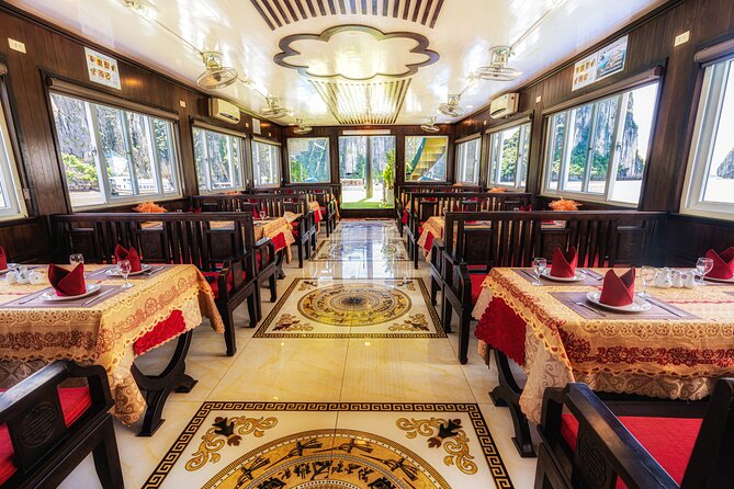Best Price Halong 5 Star Day Cruise Buffet, Pool ,Sunset party - Hang Luon Cave by kayak or bamboo boat