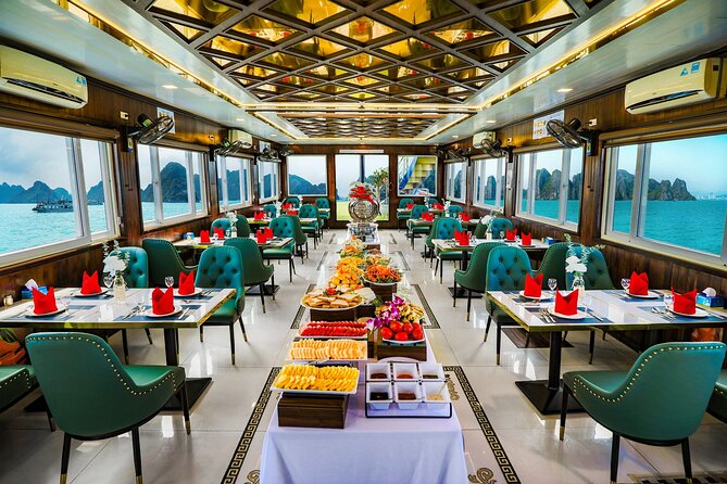 Best seller Halong Bay Day Cruise - Lunch among Ha Long Bay’s limestone towers