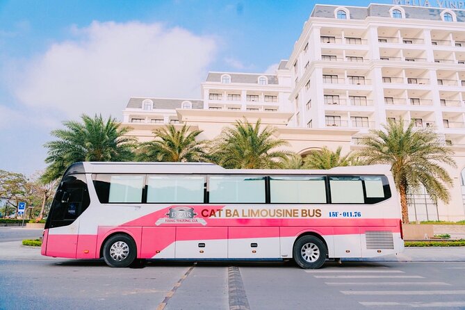 Bus Ha Noi to Cat Ba island - The first two hours by air-conditioned bus