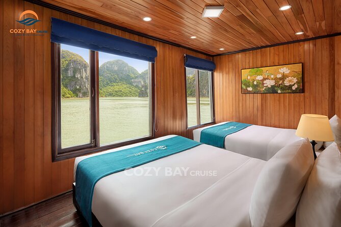 CozyBay Cruise-The Best Small Group 2D/1N inHalong-All inclusive - Titop Island, swimming, and the price of popularity