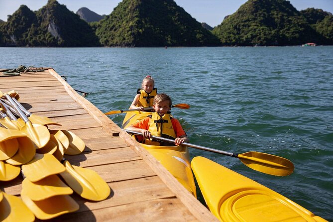 Discover Ha Long Bay in 2 Days and 1 Night Cruise Experience - Evening food, water activities, and plankton