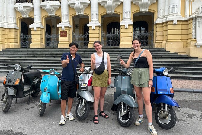 Discovery Inside Ha Noi City Tour By Vespa - Bun cha and egg coffee in the Old Quarter