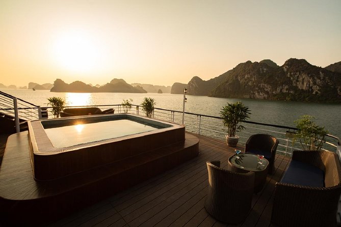 Doris Cruise 5 star cruise 2 days visiting Halong Bay Lan Ha Bay private balcony - Food, service, and the human side of the trip