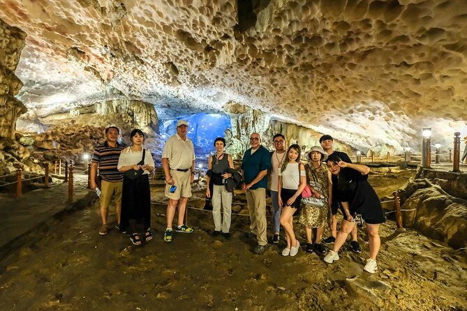 Excellent Halong Bay Day Cruise All Inclusive From Hanoi - Titop Island for swimming and the big view