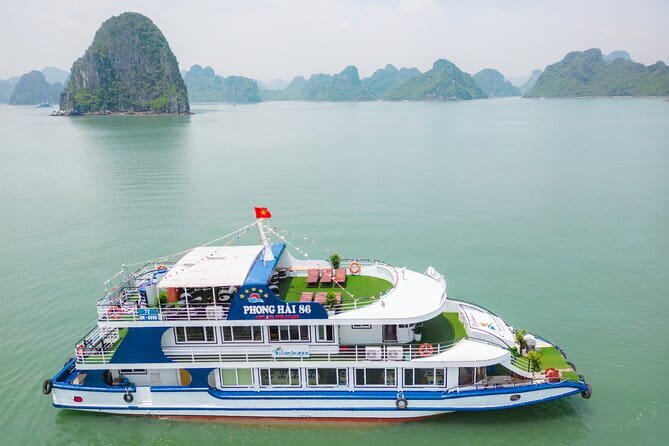 Excite Cruise Full Day Explore Halong Bay from Hanoi - Ti Top Island for a beach break and 360-degree views