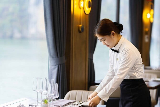 Excite Cruise Full Day Explore Halong Bay from Hanoi - Lunch on board while the islands pass by
