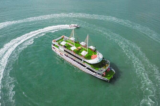 Excite Cruise Full Day Explore Halong Bay from Hanoi - Luon Cave, where you choose a bamboo boat or kayak