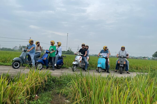 Exploring Vespa Tour Through Little Red River Delta - Crossing Long Bien Bridge
