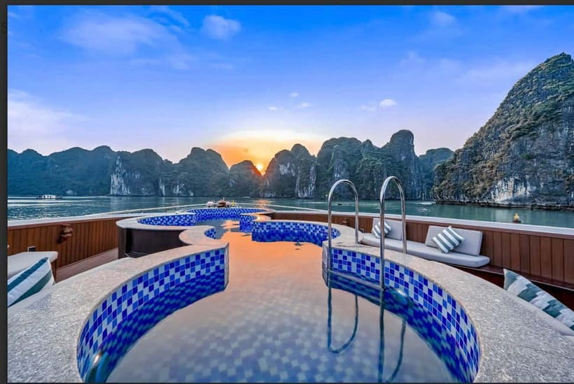 From Ha Long: Luxury Symphony Day Cruise with 2 Jacuzzi Pool - Food, Activities, and What Is Not Included