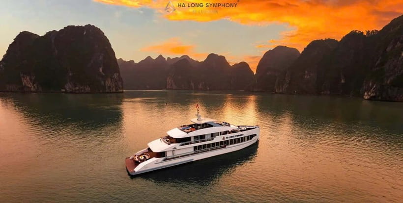 From Ha Long: Luxury Symphony Day Cruise with 2 Jacuzzi Pool - Surprise Cave Between 11:45 and 12:45