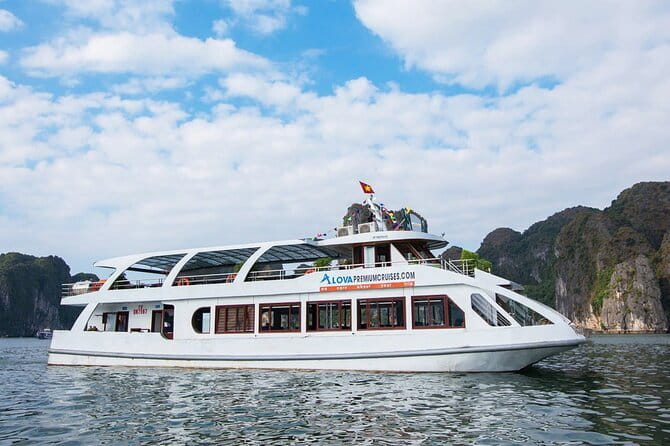 From Hanoi: 1-Day Halong 5-Star Cruises with Big & Small Groups - Titov Island, swimming, and the viewpoint