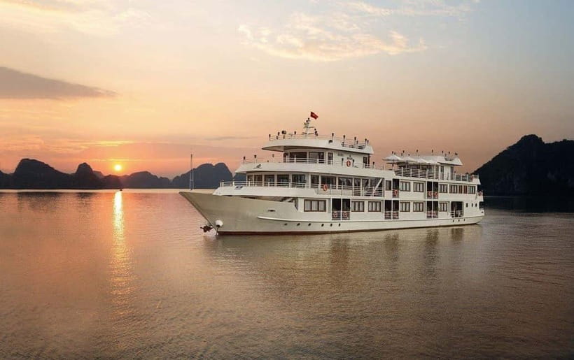 From Hanoi: 3 Day Halong Bay 5 Star Cruise - Ninh Binh Tour - Titov Island, sunset drinks, and dinner at sea