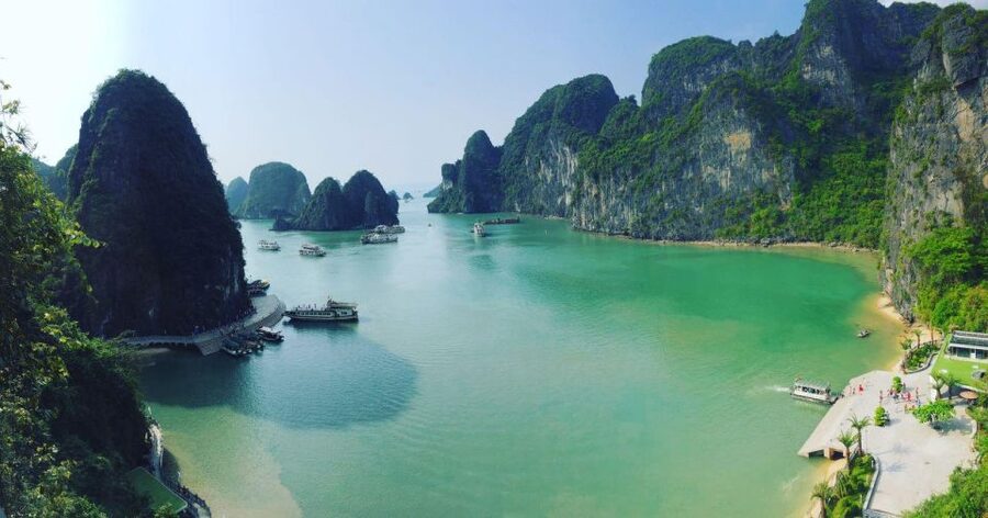 From Hanoi: Halong Bay Day Trip with Lunch and Transfers - Titop Island for views, swimming, or sun