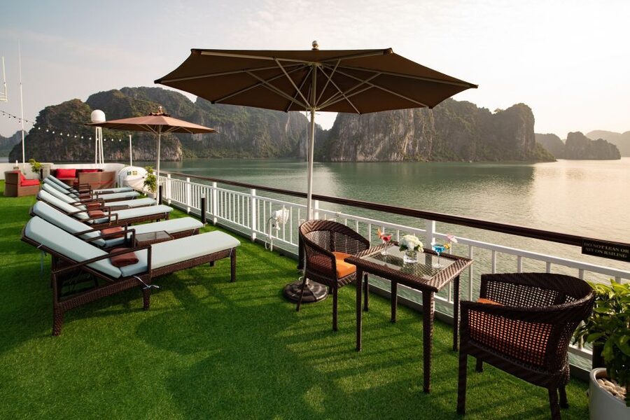 From Ninh Binh: Ha Long - Lan Ha Bay 2D1N on 5-star Cruise - Sunset snacks and a Vietnamese cooking class