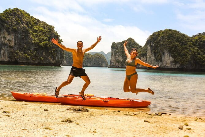 Full day Boat Tour Lan Ha Bay - Ha Long Bay: Kayak, Beach Hopping - Beach hopping and a chance to swim