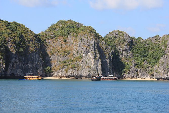 Full day boat trip with Cat Ba Captain Jack to Lan Ha Bay and Ha Long Bay - Swimming at Three Peaches beaches