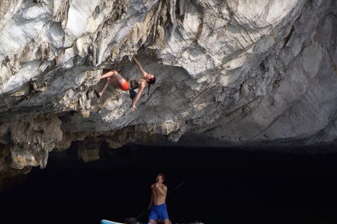 Full day deep water soloing - Kayaking in Cat Ba - Ha Long Bay. - Why this Cat Ba day feels different