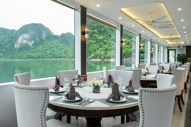 Full day Halong Bay Luxury Cruise - buffet lunch, kayak, swim. - Vietnamese buffet lunch with a view