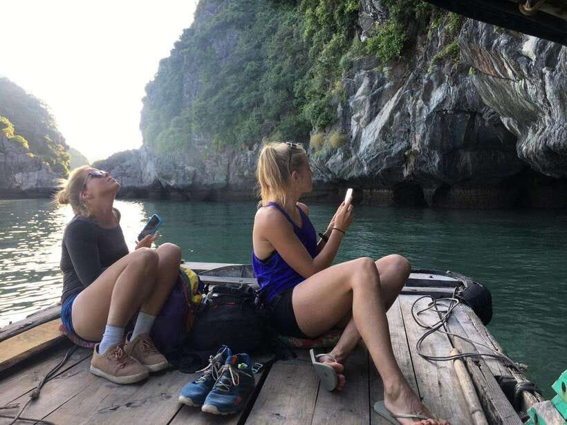 Full day hike - climbing in Jungle of Cat Ba National park - Lan Ha Bay by boat, kayak, and swimming stop