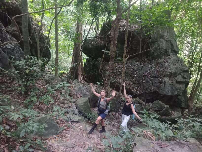 Full day hike - climbing in Jungle of Cat Ba National park - Starting in Cat Ba town and reaching the trail