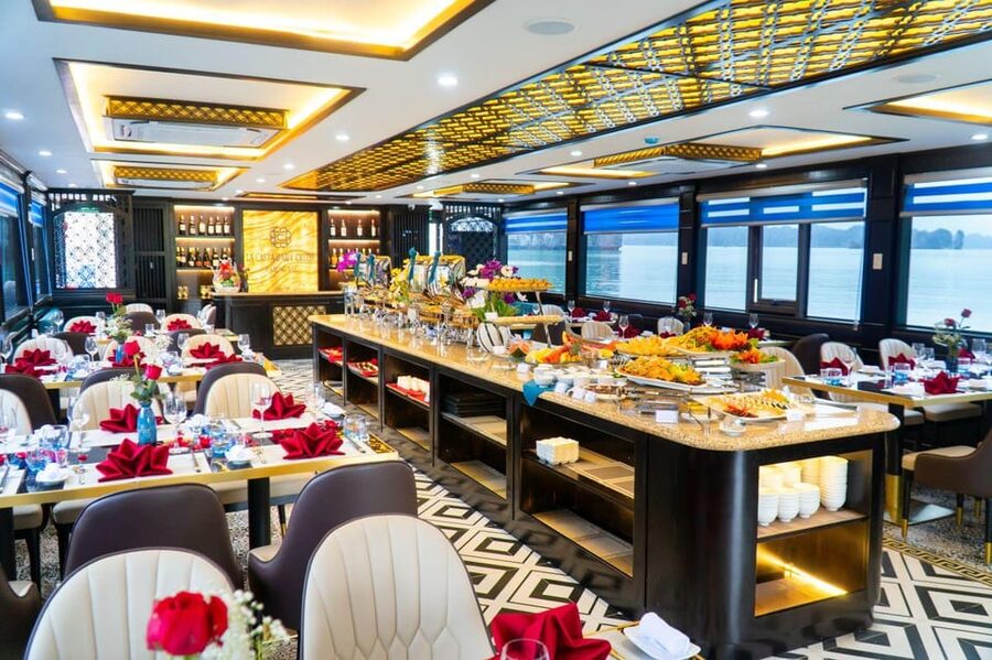 Ha Long Bay 8 hours daily tour on LA CASTA DAILY CRUISE - Jacuzzi, sunset party, and the ride home