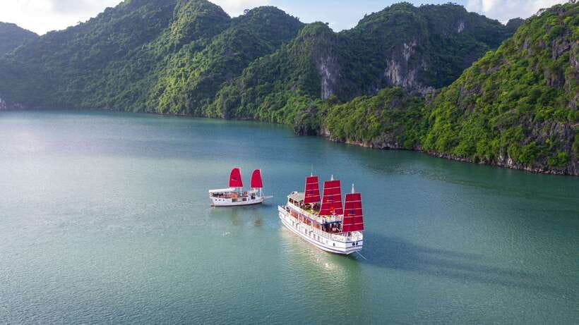 Ha Long Bay - Bai Tu Long Bay Luxury Boat Tour & Transfer - Entering Luon Cave by kayak or bamboo boat