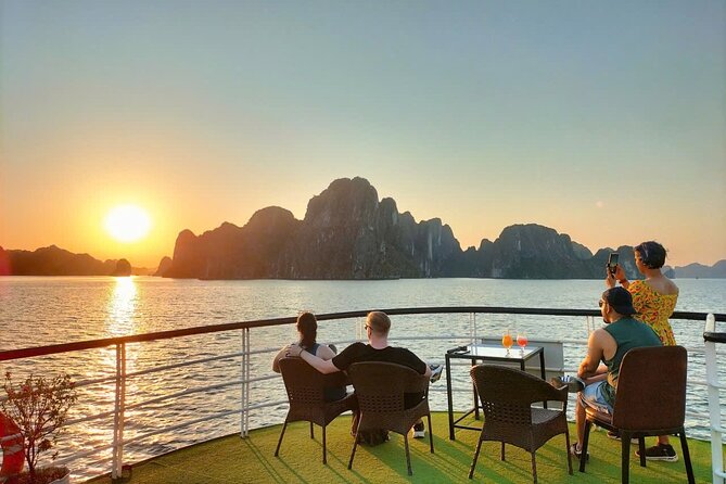 Ha Long Bay Cruise Day Tour - Cave, Kayaking, Swimming & Lunch - Ti Top Island for swimming or the summit