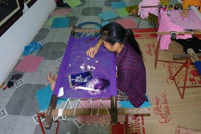 Ha Noi: Van Phuc Silk Weaving Half-day Tour - The village scenery between workshop visits