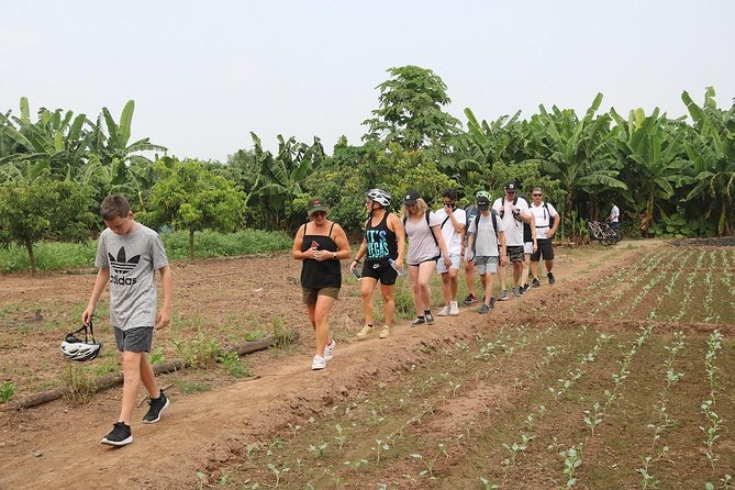 Half-Day Bicycle Tour Combine City & Countryside + Train Street - The railway corridor near Train Street