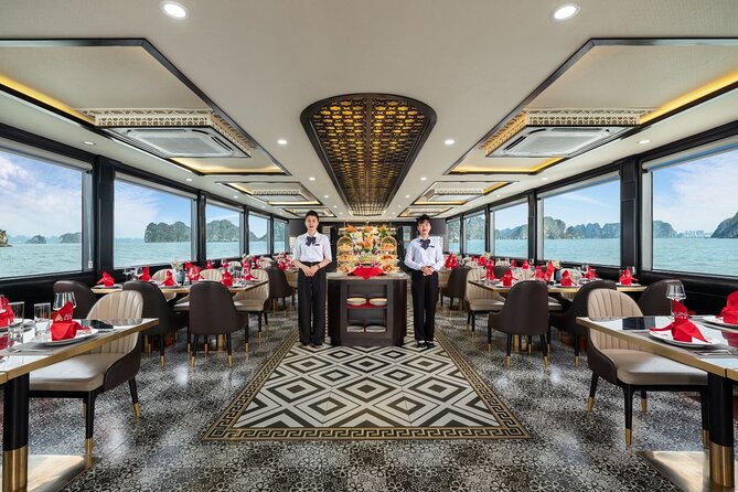 Halong and Bai Tu Long Luxury Day Escape - Buffet lunch and the social side of the cruise