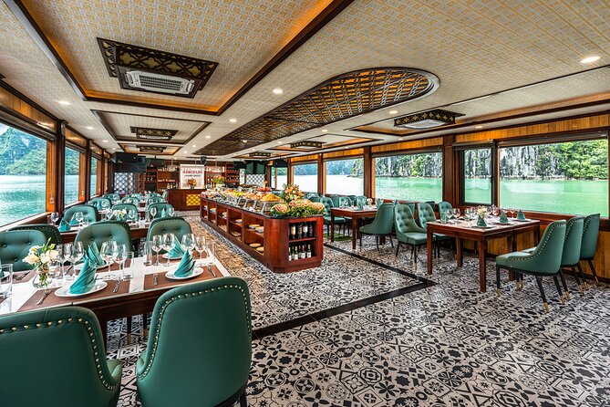 Halong bay 5star Cruise Day Trip: Buffet lunch & Limousine bus - Kayaking in the lagoon