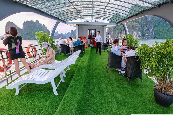 Halong Bay Cruise - Day Tours - The cave stop and the Ti Top option