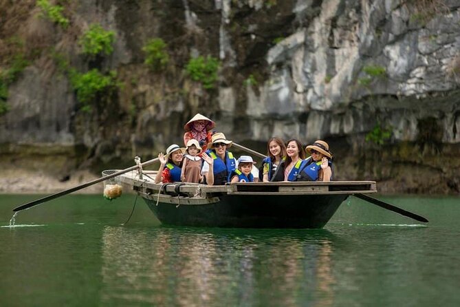 Halong Bay day tour 4 hours Cruise from Hanoi city - Kayaking or bamboo boating at Ba Hang